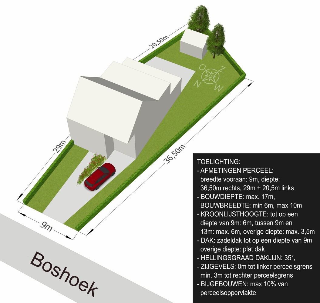Bouwgrond (462m²) voor een halfopen bebouwing in Nijlen! afbeelding 1